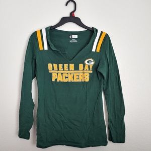 Green Bay Packers Long Sleeve V-Neck